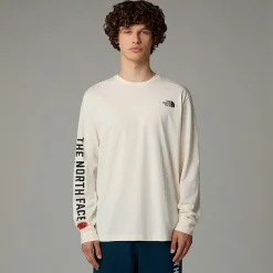 Hombre The North Face Camisetas Y Camisas<Camiseta De Manga Larga Con Estampado Gráfico Varsity Para Hombre