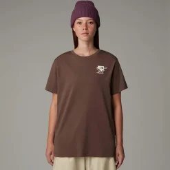 Mujer The North Face T-Shirts<Camiseta Holgada Cartoon Para Mujer