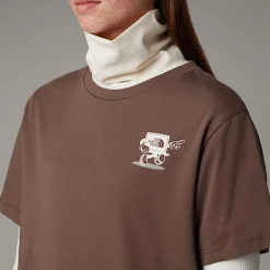 Mujer The North Face T-Shirts<Camiseta Holgada Cartoon Para Mujer