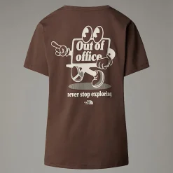 Mujer The North Face T-Shirts<Camiseta Holgada Cartoon Para Mujer