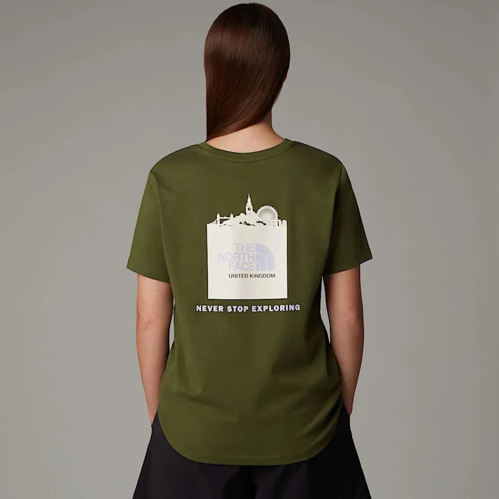 Mujer The North Face T-Shirts<Camiseta UK Redbox Para Mujer