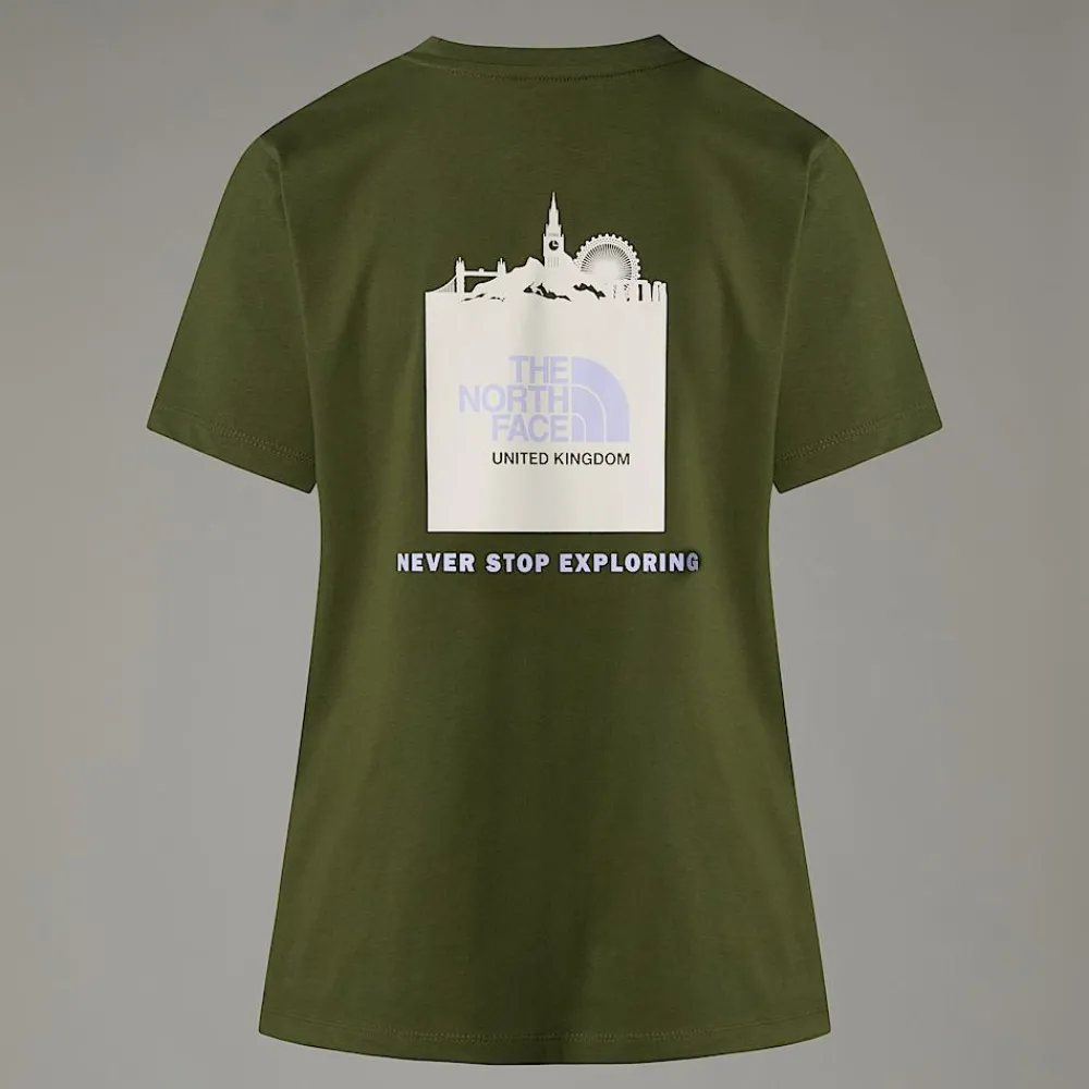 Mujer The North Face T-Shirts<Camiseta UK Redbox Para Mujer