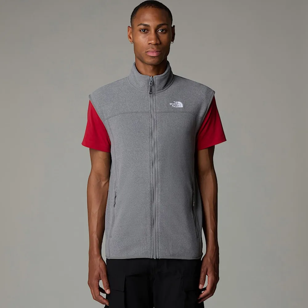 Hombre The North Face Forros Polares<Chaleco Glacier 100 Para Hombre