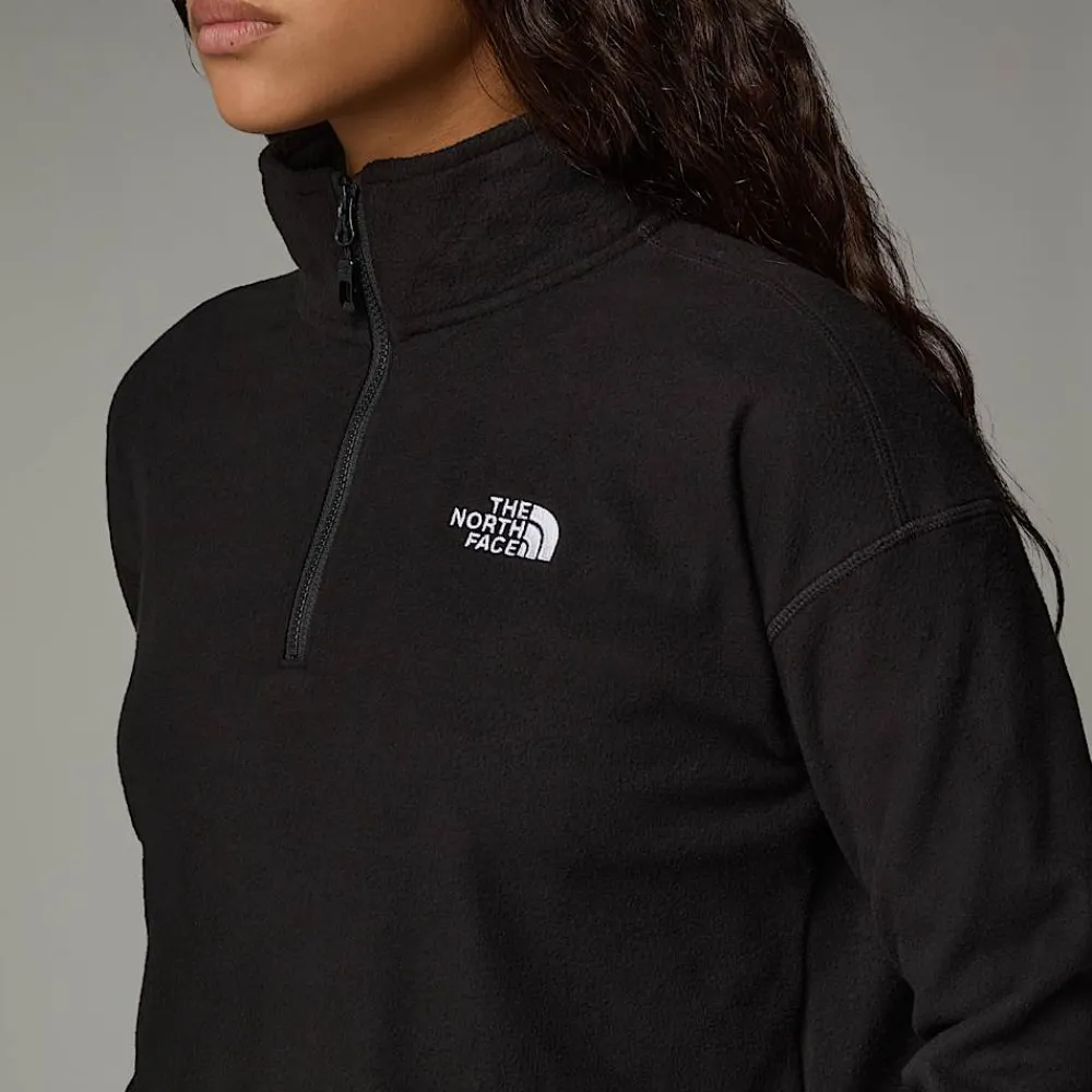 Mujer The North Face Forros Polares<Forro Polar Corto Con Cremallera De 1/4 Glacier 100 Para Mujer