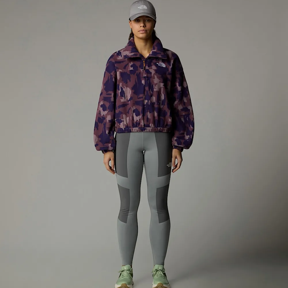 Mujer The North Face Forros Polares<Forro Polar Estampado Con Cremallera De 1/4 Para Mujer
