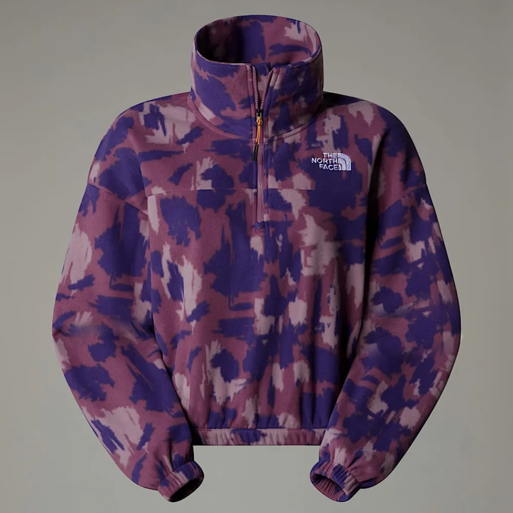 Mujer The North Face Forros Polares<Forro Polar Estampado Con Cremallera De 1/4 Para Mujer