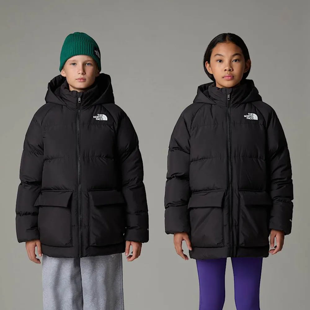 Niños The North Face Abrigos & Chaquetas|Abrigos & Chaquetas<Parka Corta De Plumón Con Forro Polar North Para Jóvenes