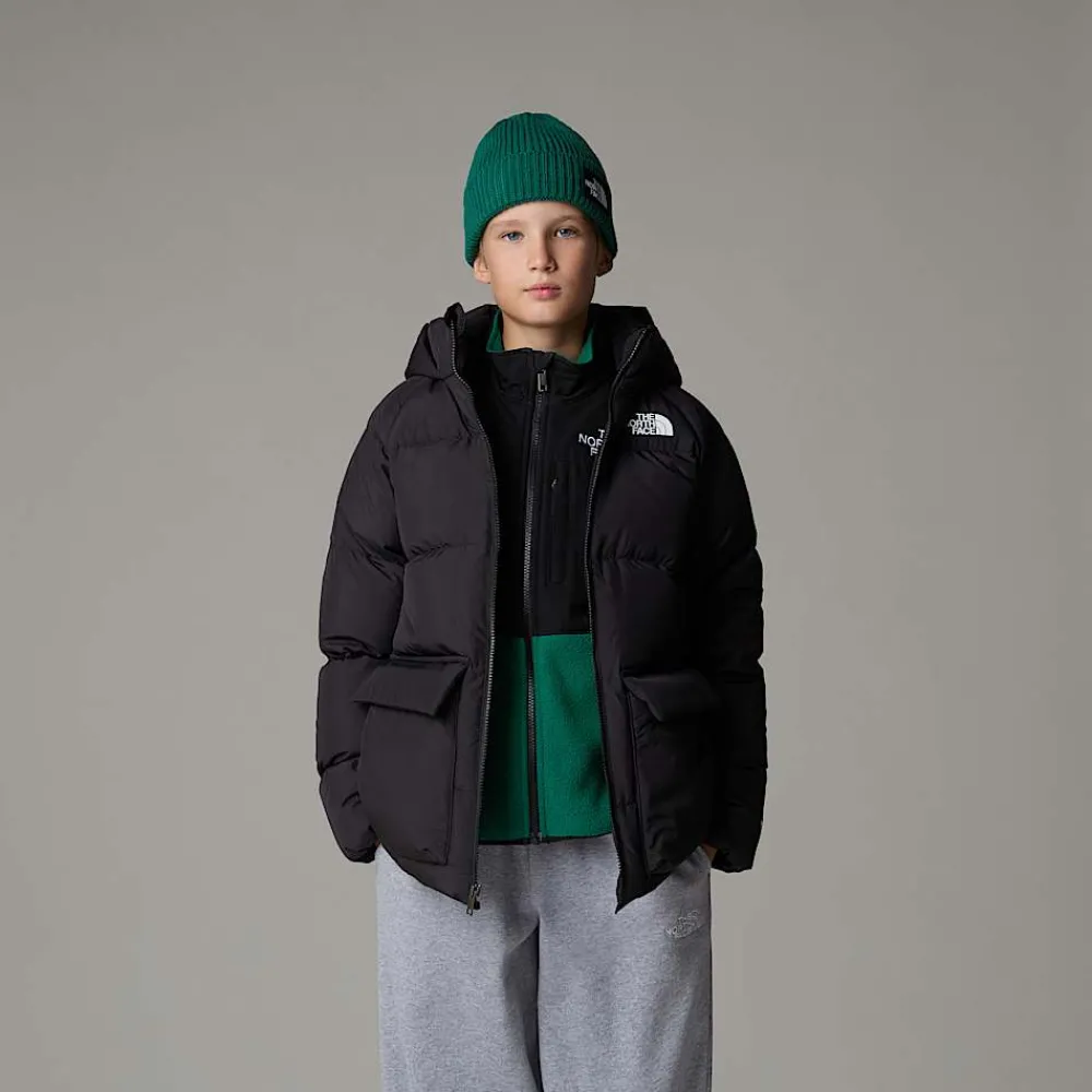 Niños The North Face Abrigos & Chaquetas|Abrigos & Chaquetas<Parka Corta De Plumón Con Forro Polar North Para Jóvenes