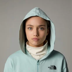 Niños The North Face Forros Polares & Sudaderas<Sudadera Ligera Con Capucha Y Cremallera Integral Oversized Para Niña