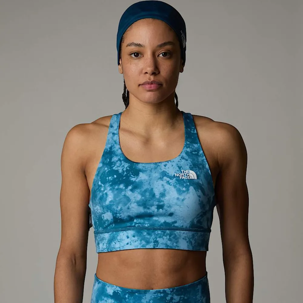 Mujer The North Face Camisetas Técnicas|Sujetadores Deportivos<Sujetador Estampado Reversible Flex Para Mujer
